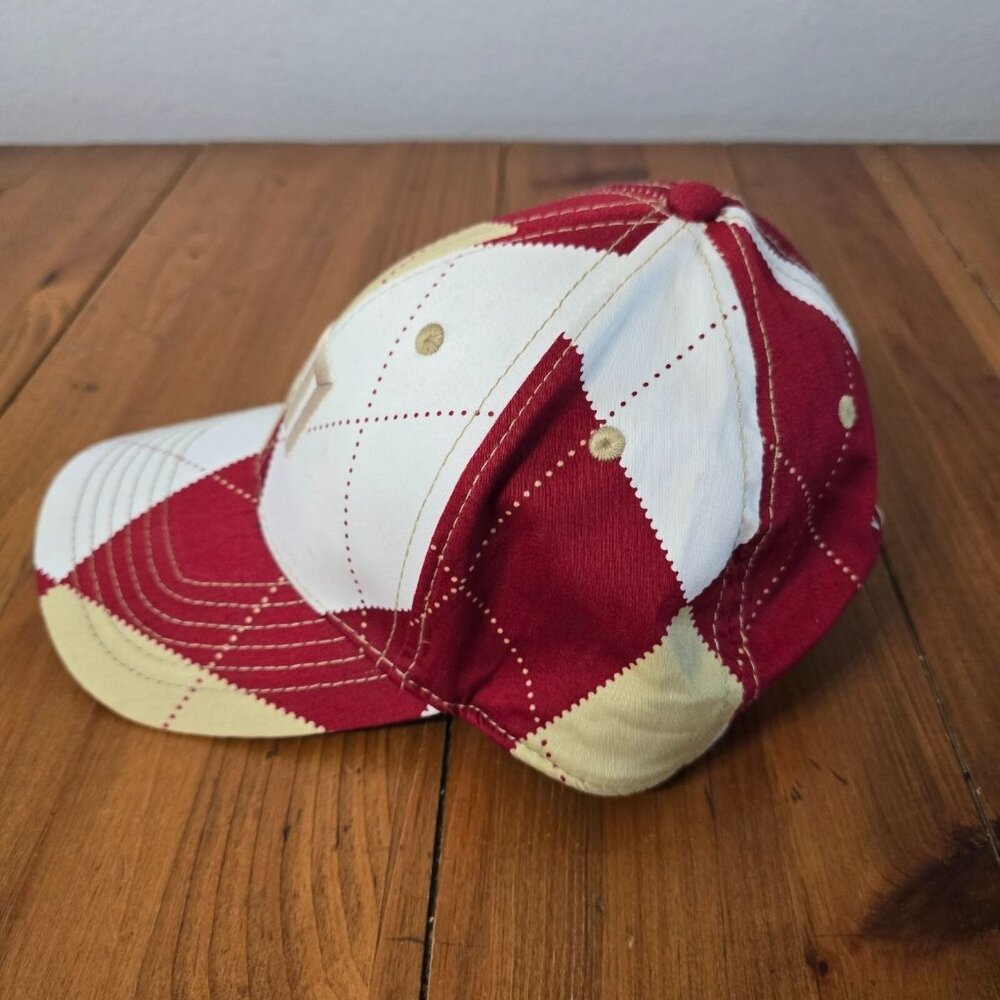 Loudmouth Argyle Pattern Adjustable Baseball Cap - image 3